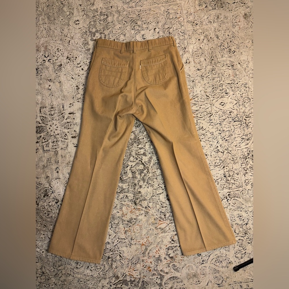 Vintage 70-80s Levis 513 Tan Pants Size 32x30 Men Made USA Talon Zip - Picture 7 of 12